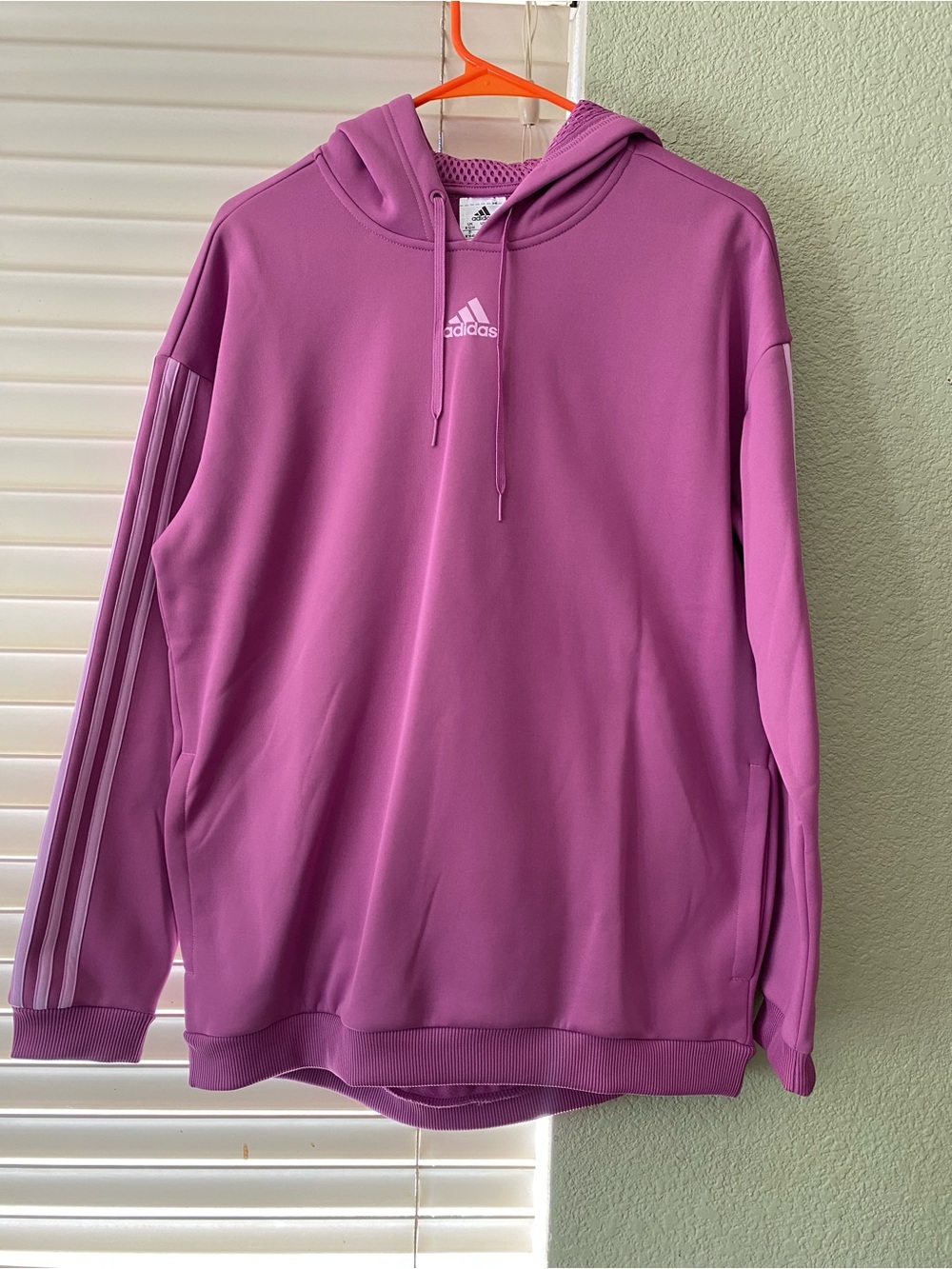 adidas Men’s Zip-Up Hoodie Sweater - Pink